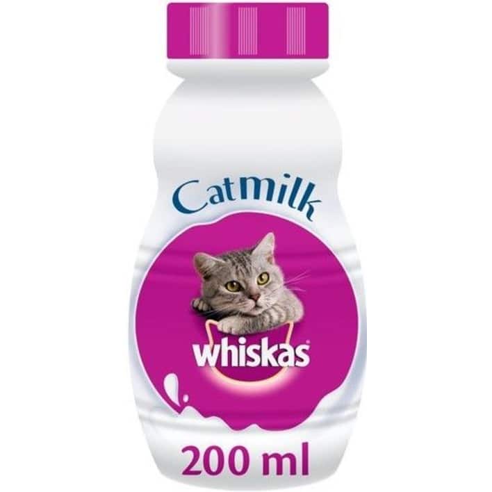 A 200mL bottle of Whiskas cat milk